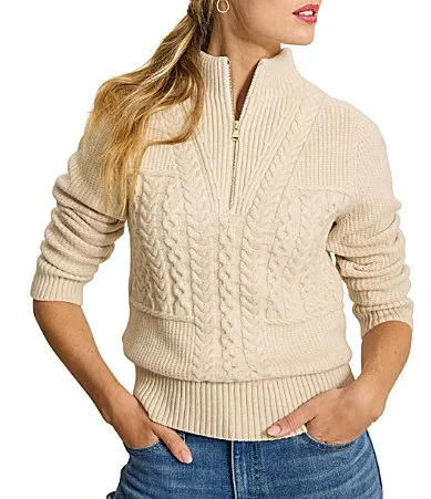 Cloud Bay Cable Half Zip Pullover by Tommy Bahama