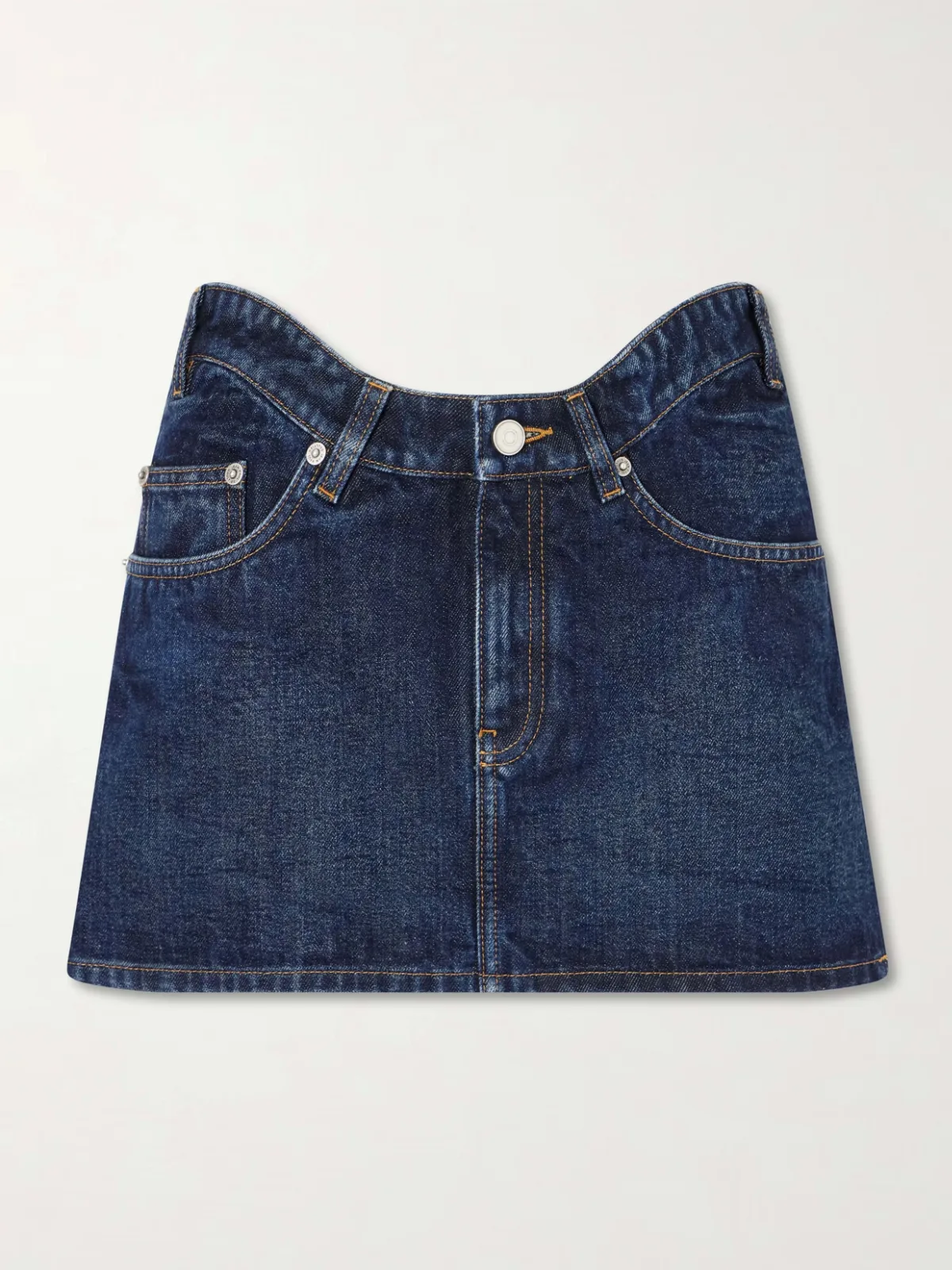 - Denim Mini Skirt -