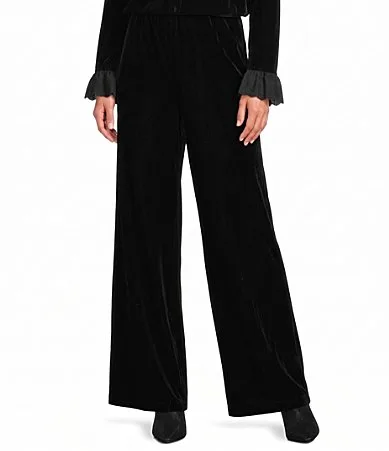 Zavvi Velvet Wide Leg Pull-On Pants by Johnny Was