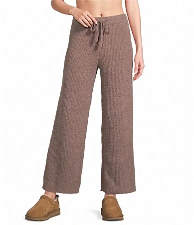 Straight Leg Rib Knit Coordinating Pants