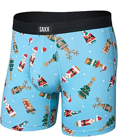 Daytripper Comfort Stretch Holiday Print Boxer Briefs by Saxx