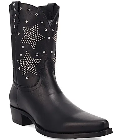 Lone Star Leather Studded Western Snip Toe Boots by Dingo