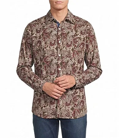 Paisley Long Sleeve Woven Shirt