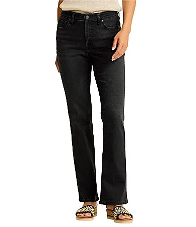 Mid Rise Full Length Flare Jeans