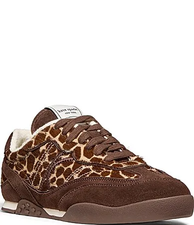 KS Drift Animal Print Calf Hair Sneakers by kate spade