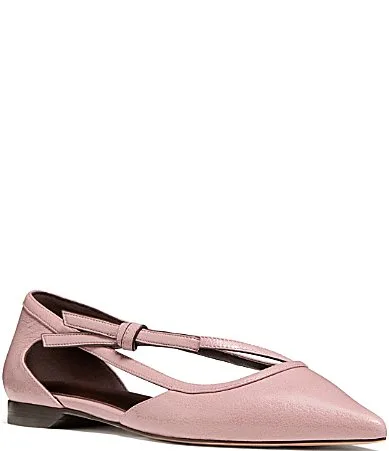 Loop Leather Pointed Toe Bow Flats by kate spade