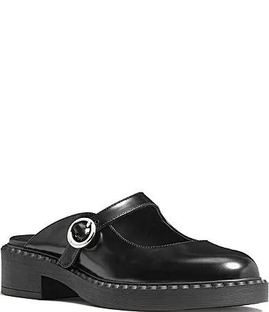 Halo Leather Mary Jane Mules by kate spade