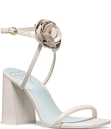 Perfect Match Leather Ankle Flower Dress Sandals by kate spade