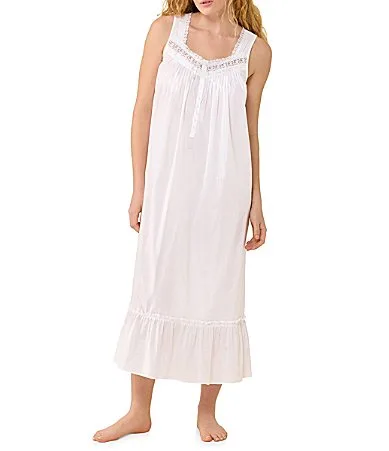 Eileen West Sleeveless Sweetheart Neck Cotton Woven Ballet Nightgown by Eileen West