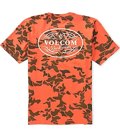 Volcom Safety Camouflage Short Sleeve Workwear T-Shirt by Volcom