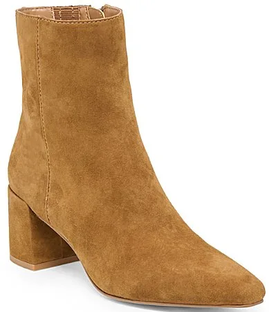 Bayra Suede Block Heel Booties by Dolce Vita
