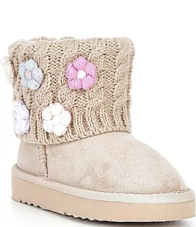 T-Trixyy Flower Embellished Boots by Steve Madden