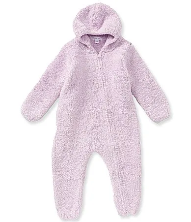 Long Sleeve Chenille Hooded Romper by Angel Dear