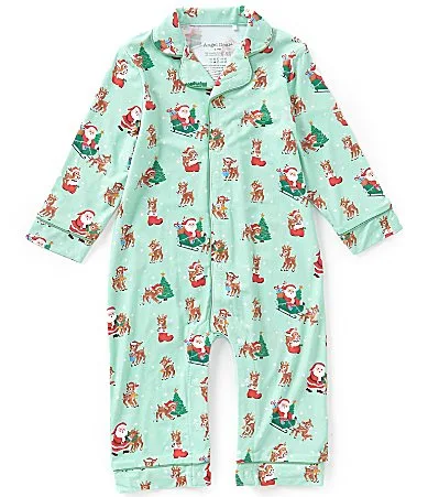 Long Sleeve Vintage Reindeer Romper by Angel Dear