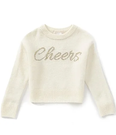 Cheers Script Long Sleeve Sweater by GB