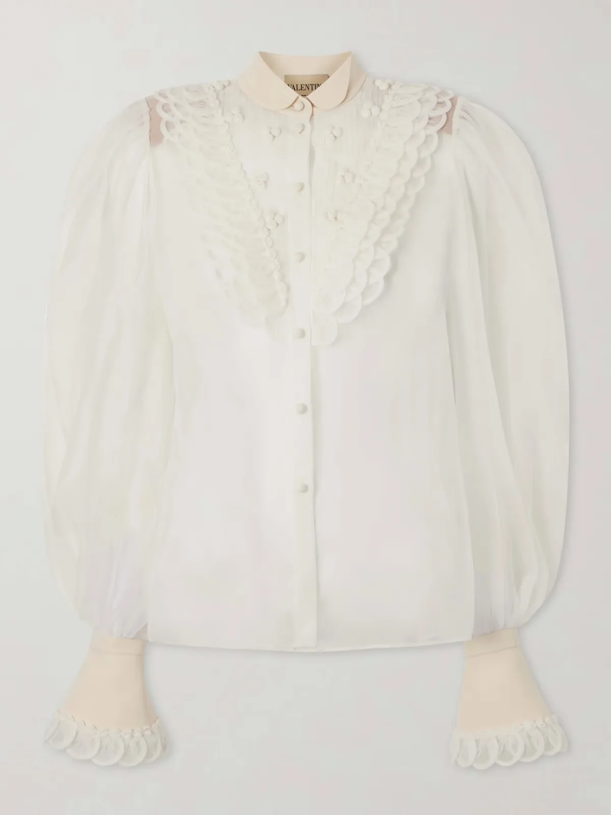 - Silk-organza Blouse -