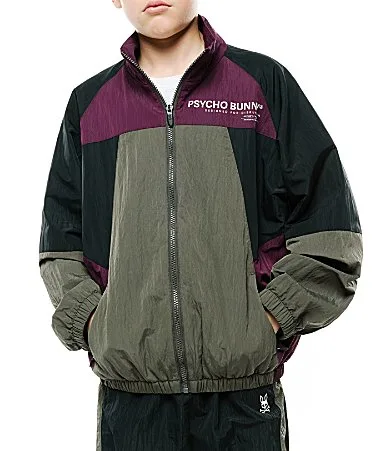 Alder Long Sleeve Color Block Jacket by Psycho Bunny