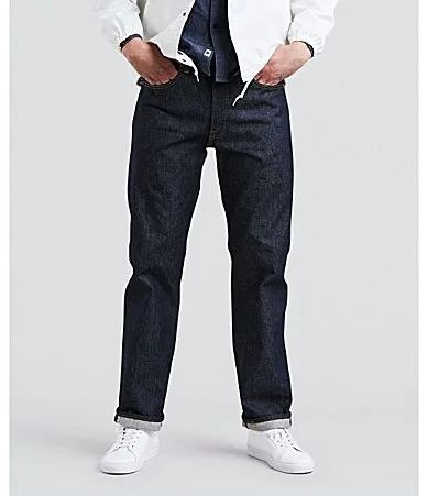 501 Original Shrink-To-Fit Straight Leg Jeans by Levi's