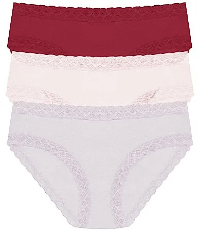 Bliss Girl Lace Trim Brief Panty 3-Pack by Natori