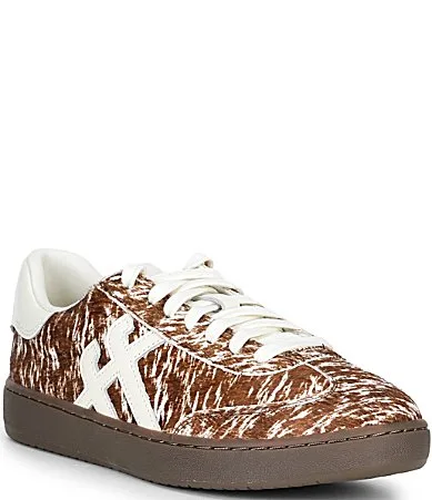The Dash Cow Print Calf Hair Sneakers by FitFlop