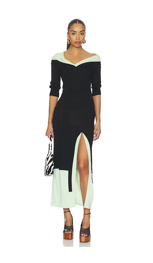 Asymmetric Midi Dress by Attico