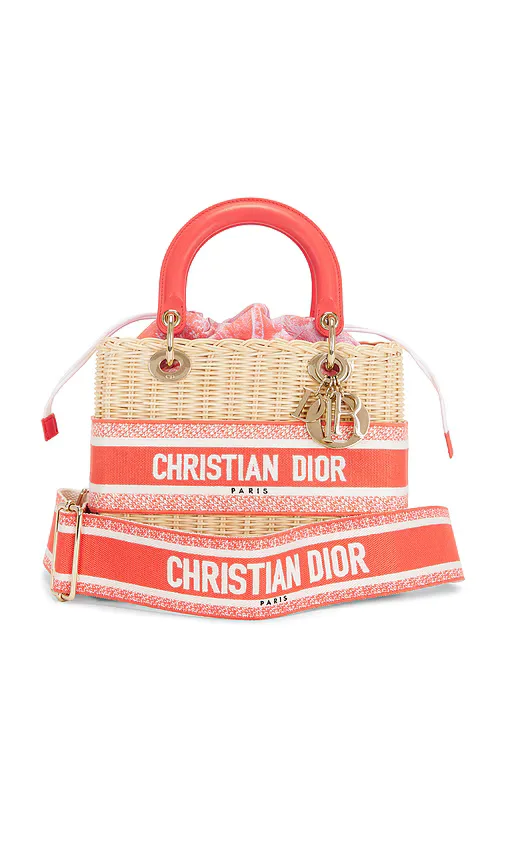 Dior Wicker Lady Dior Handbag by Fwrd Renew