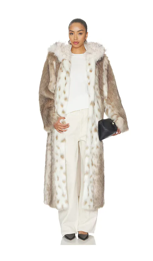Dina Long Faux Fur Coat