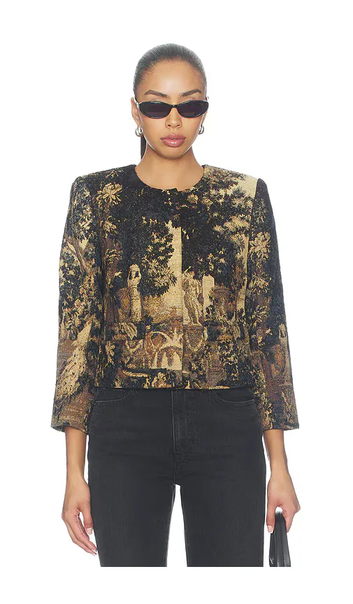 Lian Collarless Jacket by L'AGENCE
