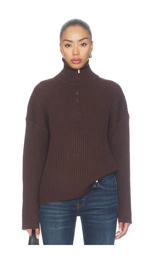Tianna Quarter Zip Sweater by All the Ways