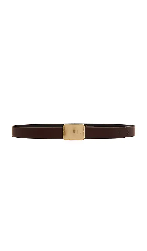 Engine Turn Leather Belt by Polo Ralph Lauren