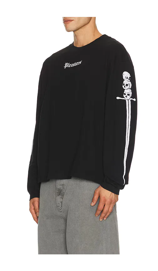 Luster Heavyweight Long Sleeve Tee by Pleasures
