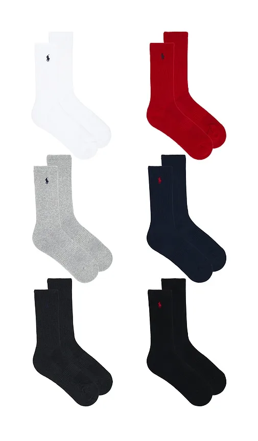 Performance Solid Socks 6-Pack