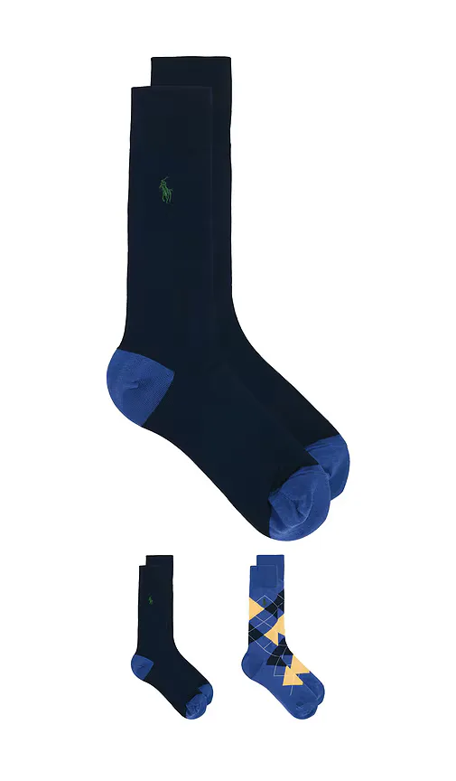 Argyle Slack Socks 2-Pack