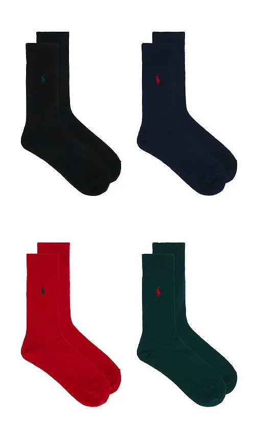 Merino Wool Slack Socks 4-Pack Giftbox