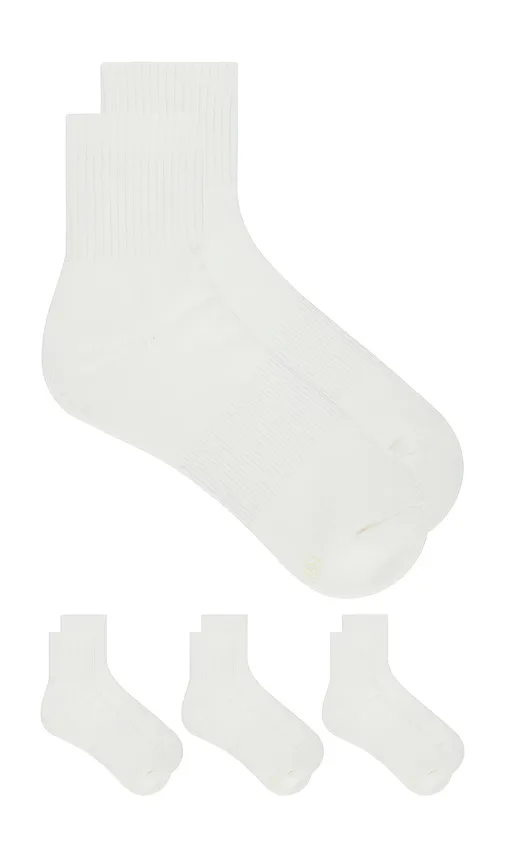 Everyday Quarter Crew Sock 3-Pack by Skims