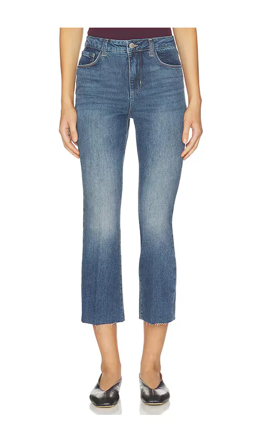 Kendra High Rise Crop Flare Jean