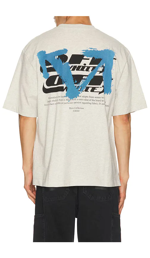 Blue Half Arrow Skate Short Sleeve Tee by Off-White