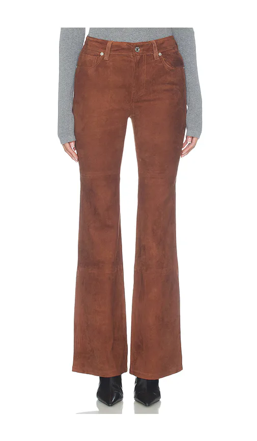 Suede Good Legs Flare Jeans by GOOD AMERICAN