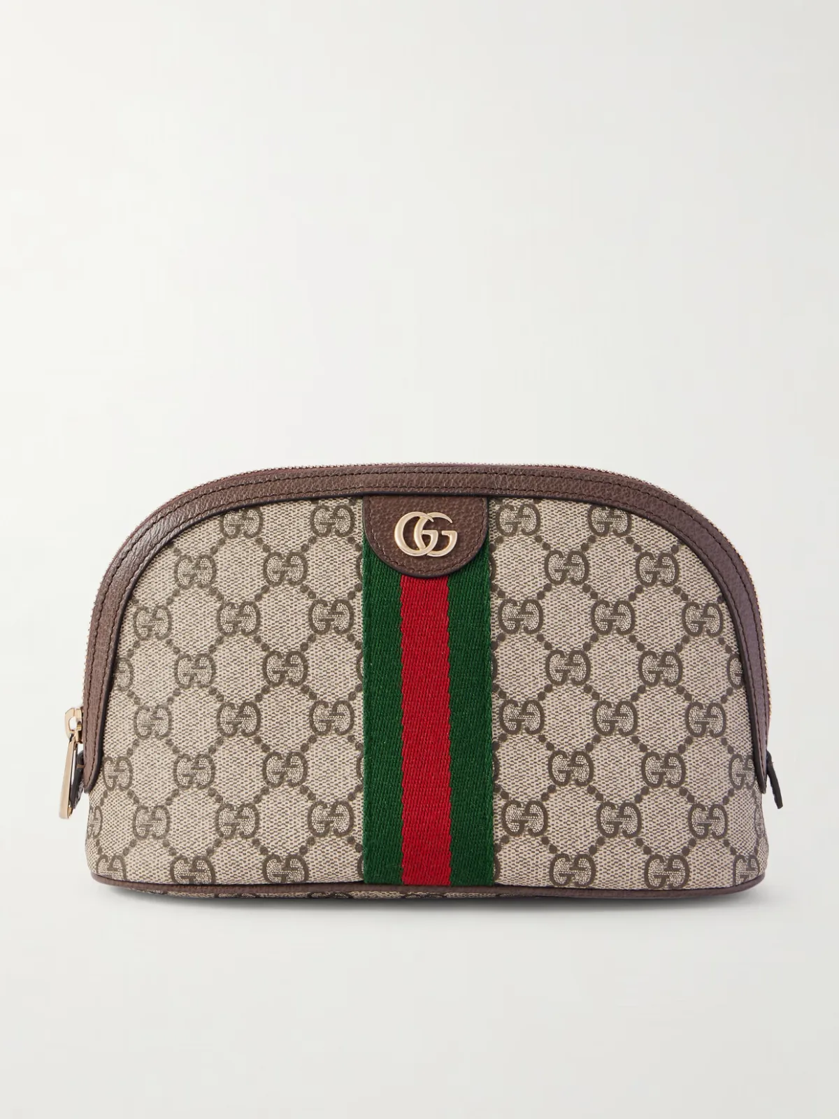 - Ophidia Webbing And Leather-trimmed Coated Canvas Cosmetics Case - by Gucci