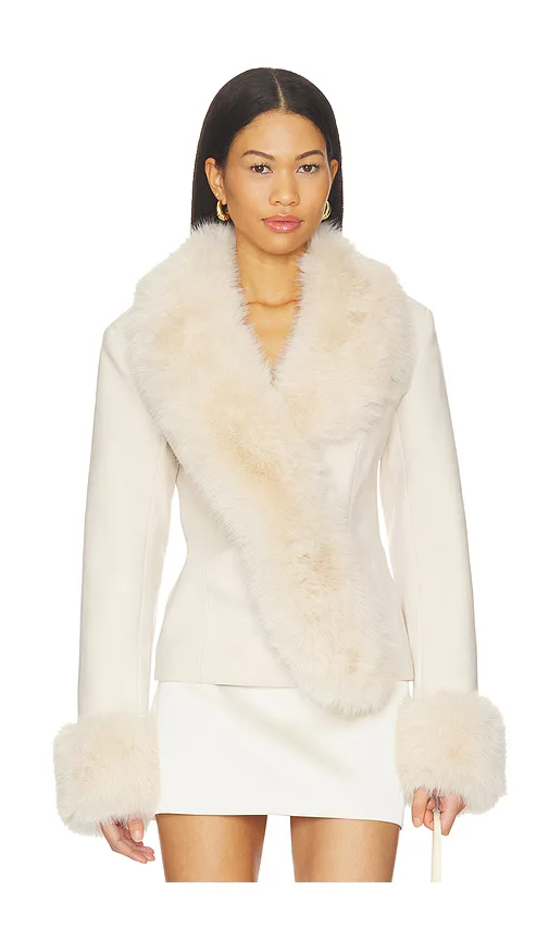 Maeve Faux Fur Jacket