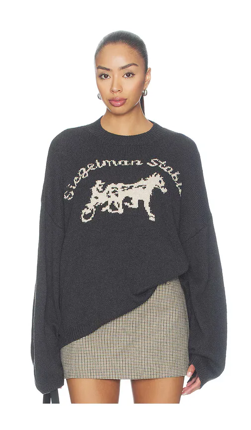 Logo Knit Sweater by Siegelman Stable