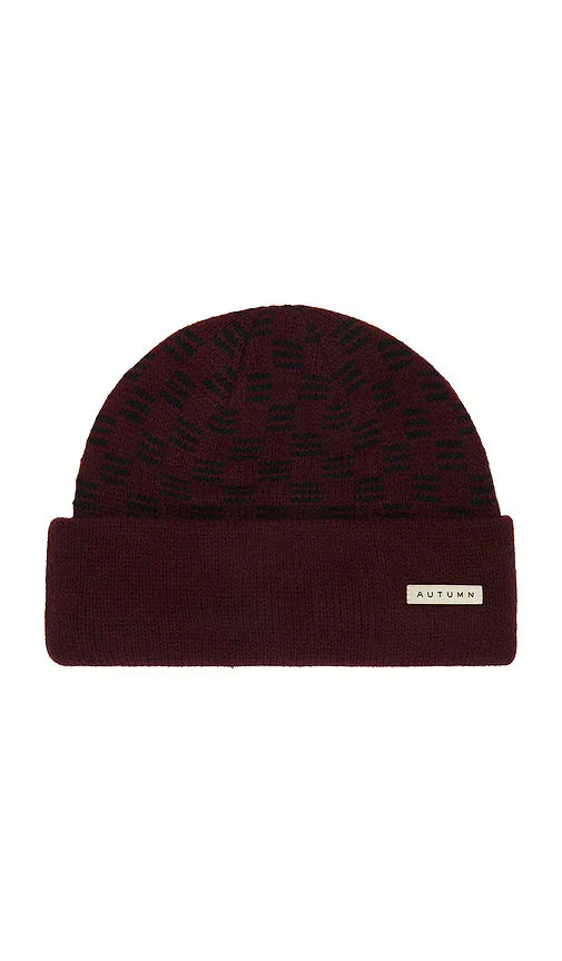 Squared Fleece Lined Beanie by Autumn Headwear