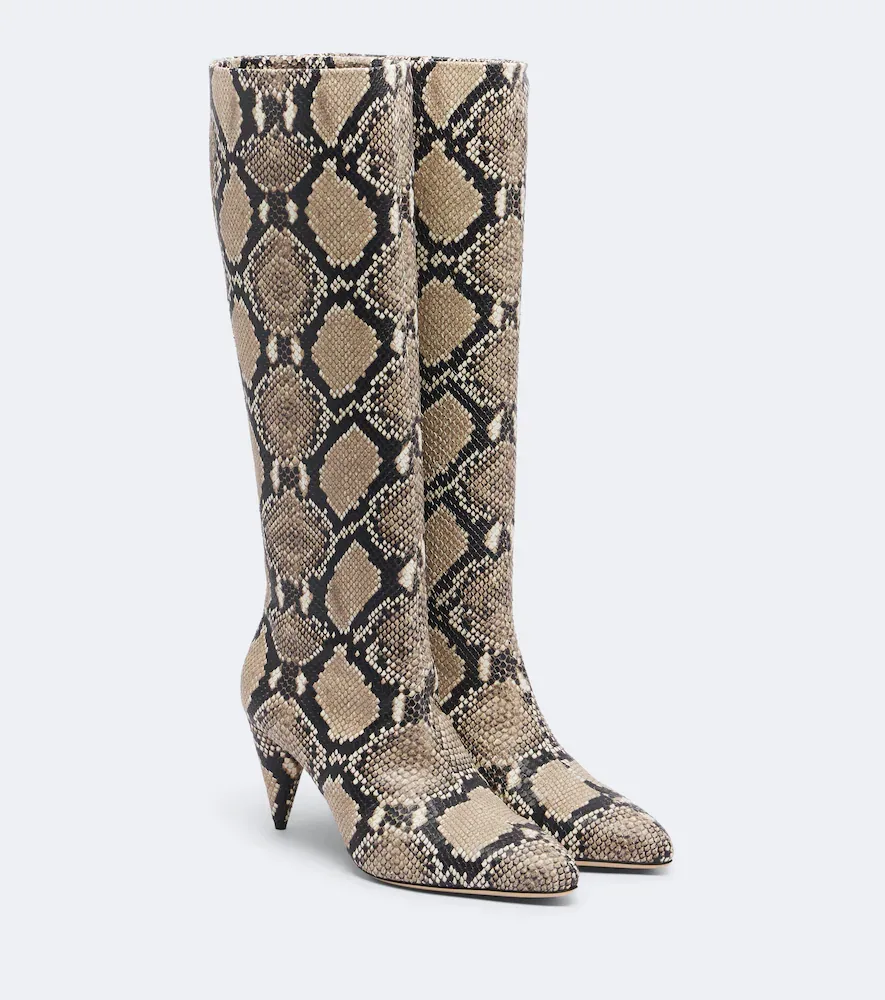 Maverick Leather Knee-High Boots by Victoria Beckham