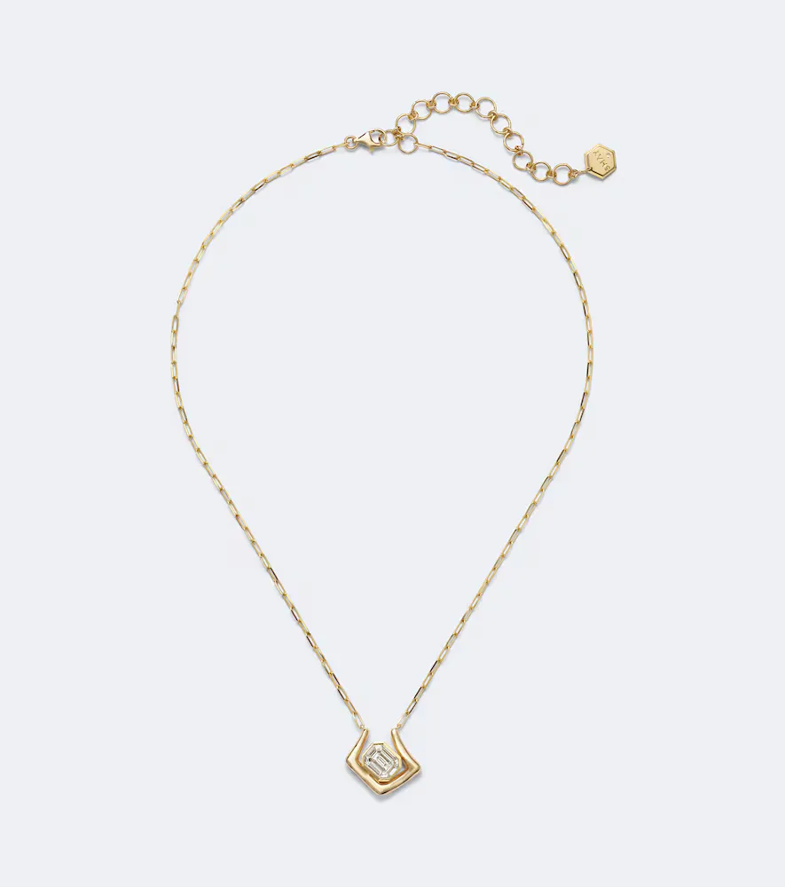 Diamond Zar 18kt Gold Pendant Necklace with Diamonds by Shay Jewelry