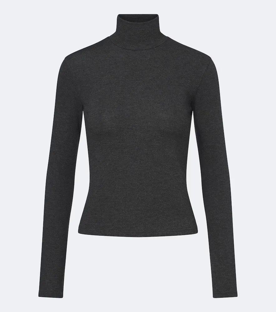 Lauren Jersey Turtleneck Sweater by Leset