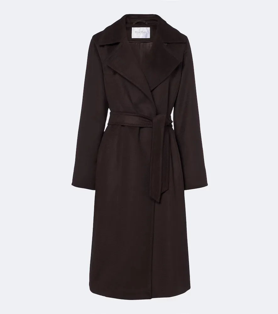 Manuela Camel Hair Wrap Coat by Max Mara