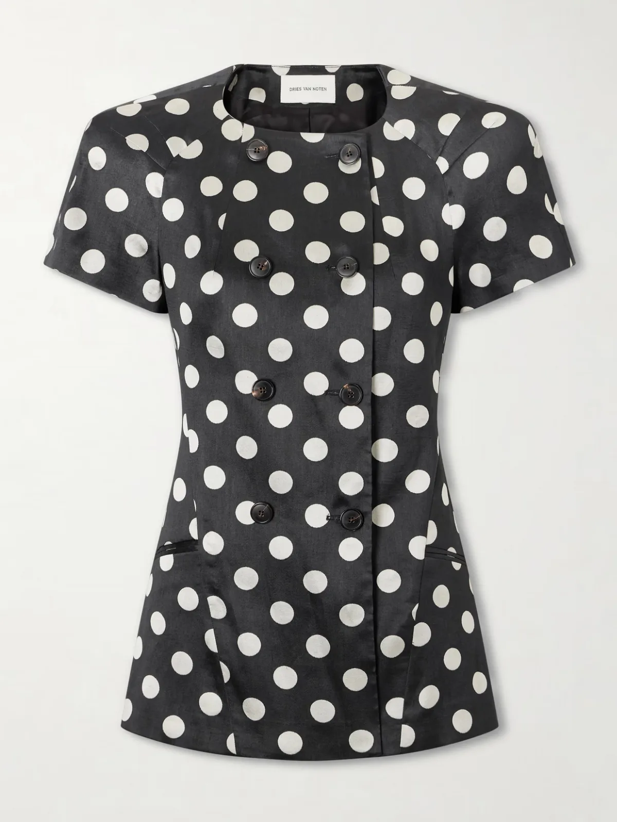 - Bonny Polka-dot Jacquard Jacket -
