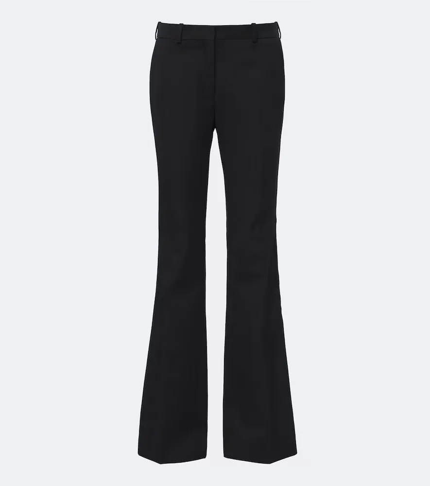 Virgin Wool Wide-Leg Pants