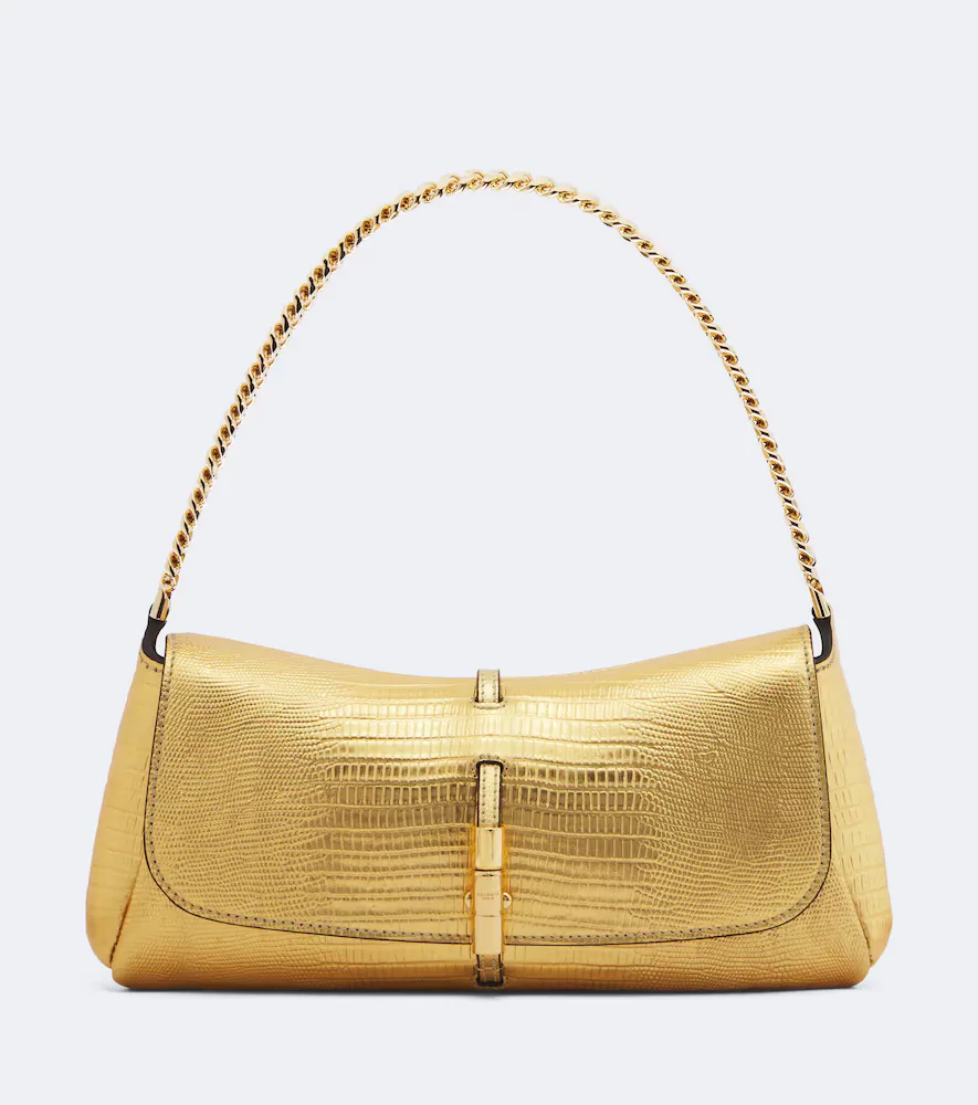 Metropolis Small Leather Shoulder Bag by Balmain