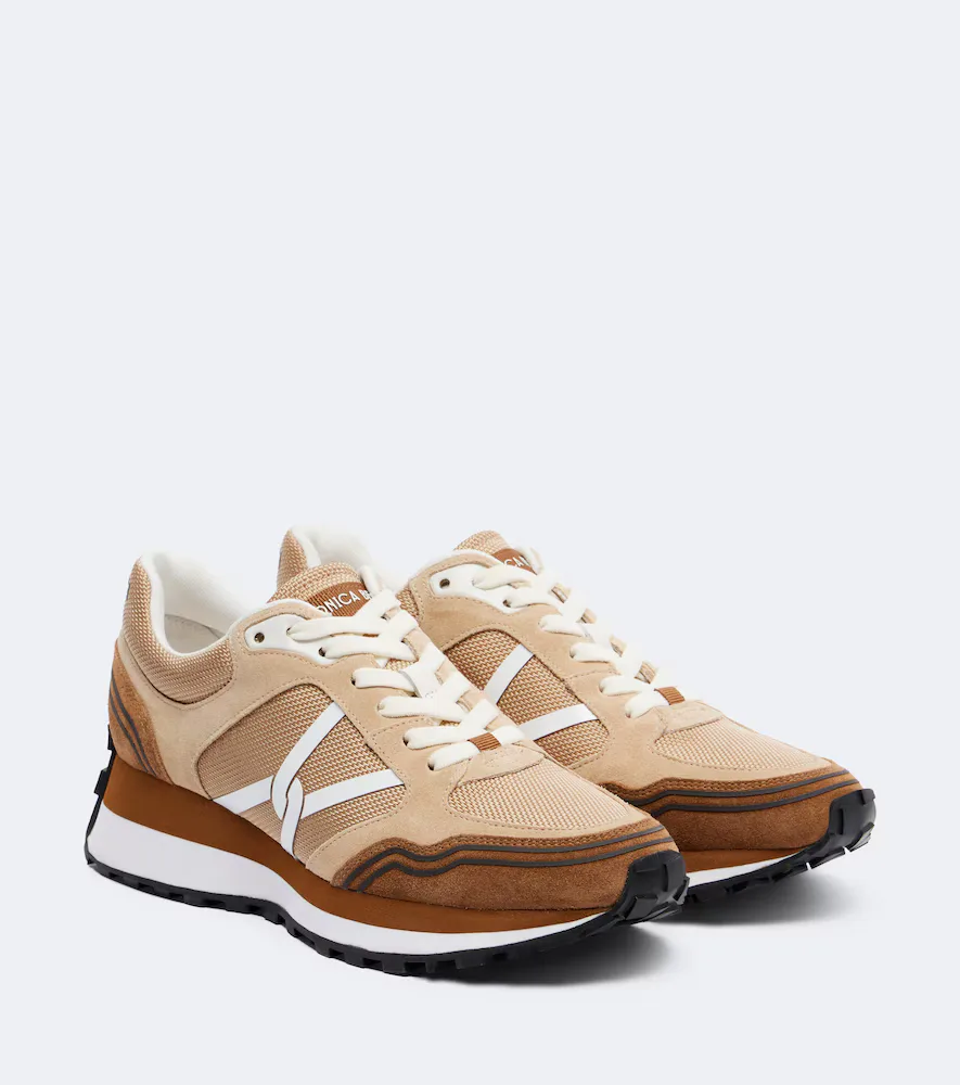 Valentina Suede-Trimmed Sneakers by Veronica Beard